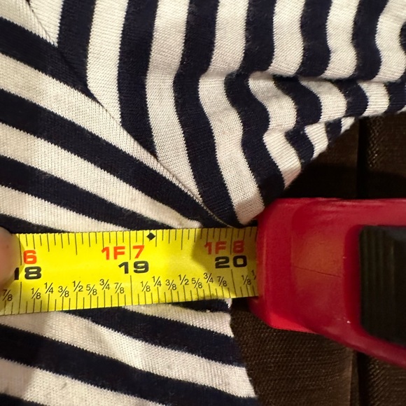 New Direction Blue & White Stripes With Shoulder Lace Front Is Shorter S… - Picture 11 of 12